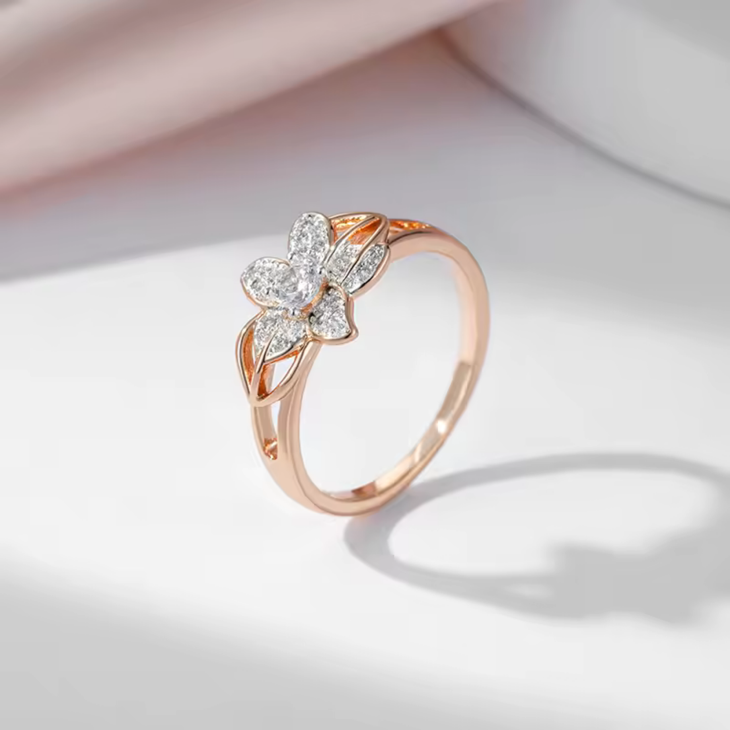 Anello Rosa in Fiore