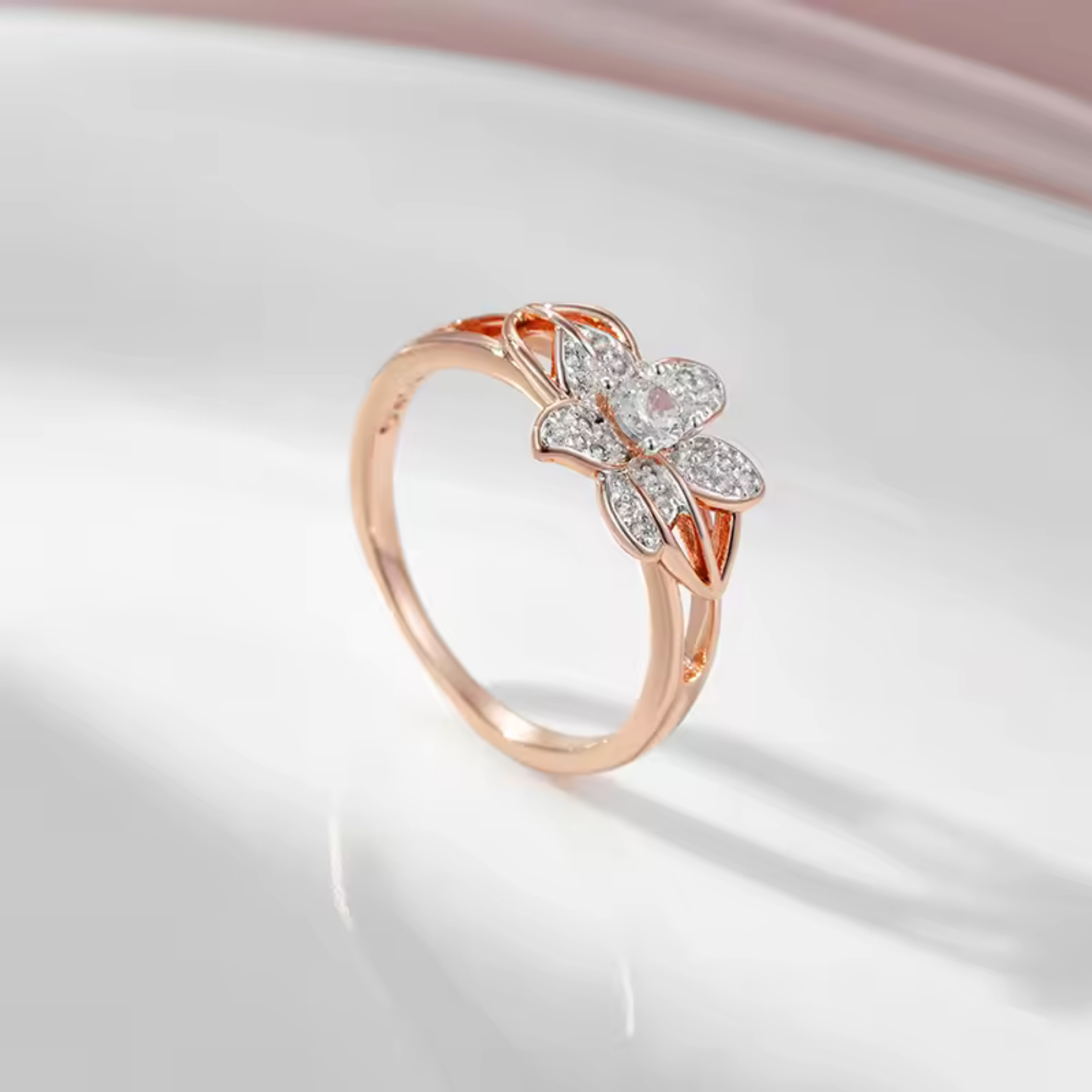 Anello Rosa in Fiore