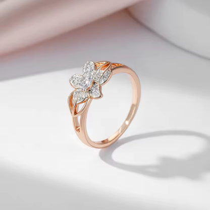 Anello Rosa in Fiore
