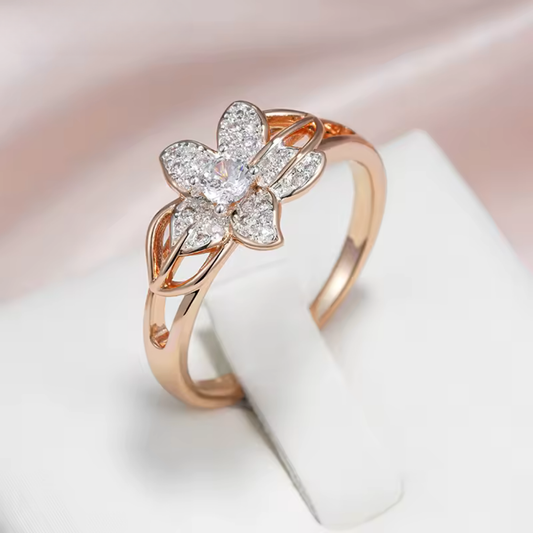 Anello Rosa in Fiore